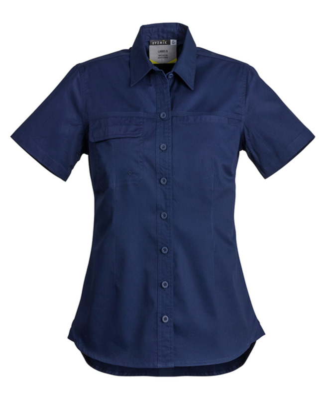 Syzmik Ladies Lightweight Short Sleeve Tradie Shirt image5